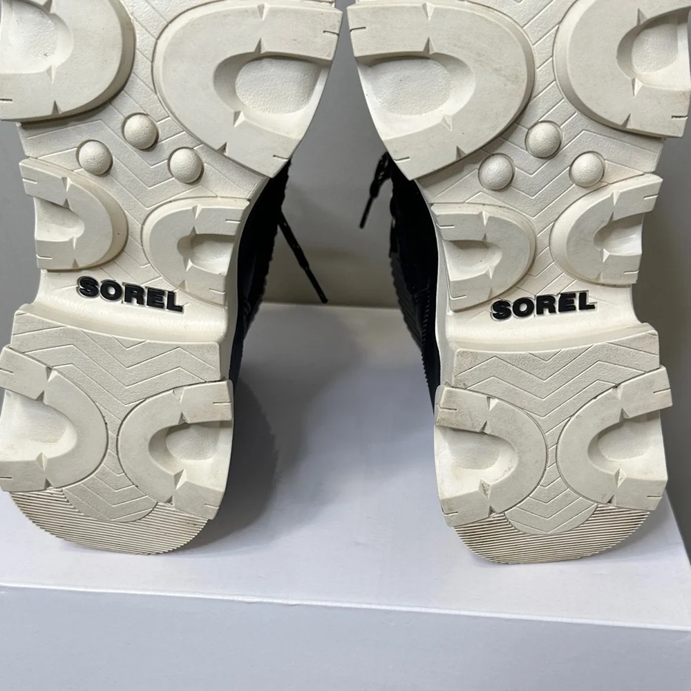 Sorel Brex Black and Cream Winter Boots - Picture 13 of 14